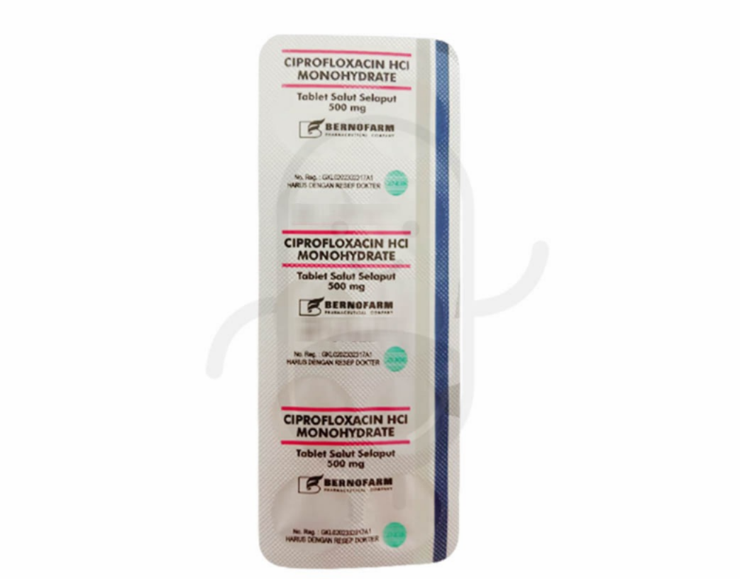CIPROFLOXACIN BERNOFARM 500 MG STRIP 10 TABLET
